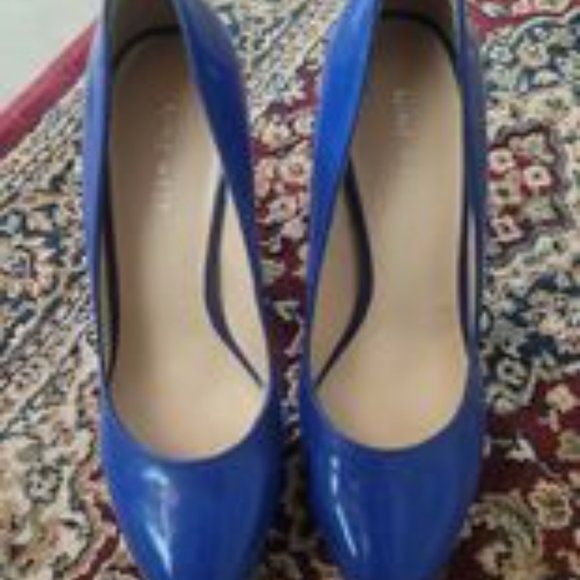 Nine West cobalt blue pumps heels 7M - Picture 3 of 4